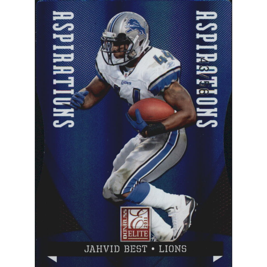 2011 Donruss Elite Aspirations #34 Jahvid Best/56