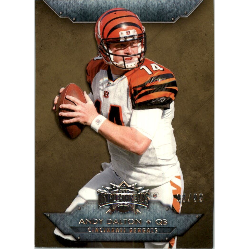 2012 Topps Triple Threads Onyx #96 Andy Dalton. rookie card picture