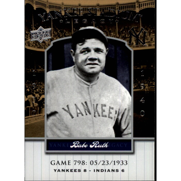 2008 Upper Deck Yankee Stadium Legacy Collection #798 Babe Ruth