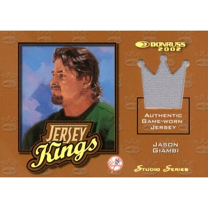 2002 Donruss Jersey Kings Studio Series #JK2 Jason Giambi. rookie card picture
