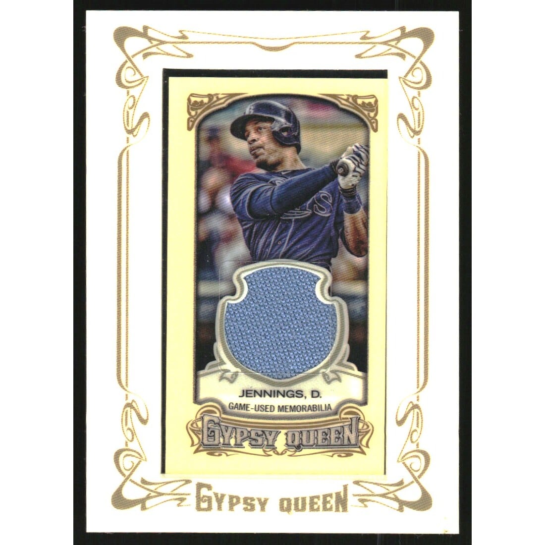 2014 Topps Gypsy Queen Framed Mini Relics #GMRDJ Desmond Jennings