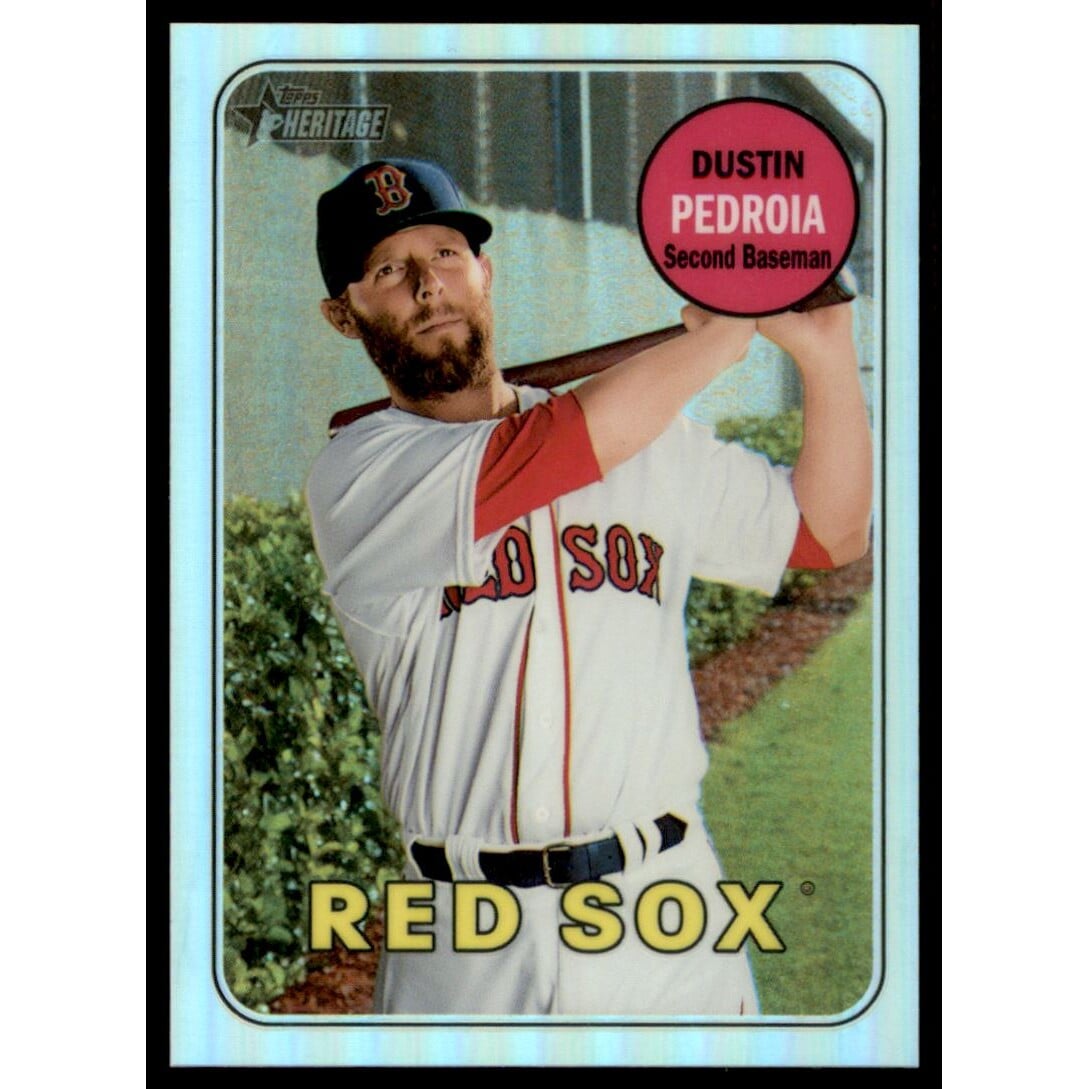 2018 Topps Heritage Chrome Refractors #THC349 Dustin Pedroia
