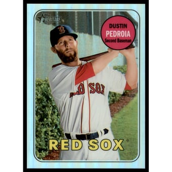 2018 Topps Heritage Chrome Refractors #THC349 Dustin Pedroia