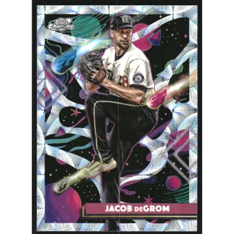 2025 Topps Cosmic Chrome Nucleus Refractors #198 Jacob deGrom