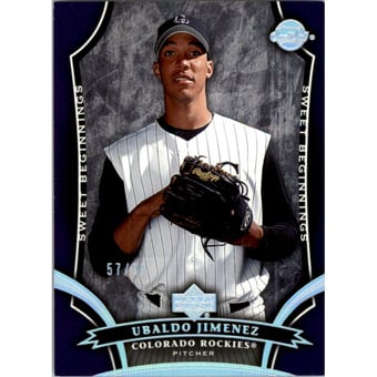 2005 Sweet Spot Platinum #171 Ubaldo Jimenez SB