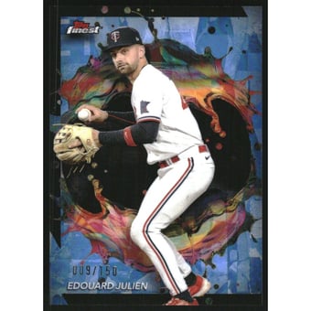 2024 Finest Sky Blue Refractors #206 Edouard Julien