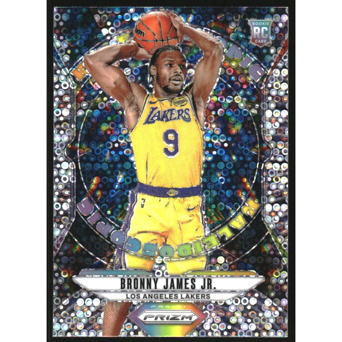 2024-25 Panini Prizm Kaleidoscopic Prizms Fast Break #17 Bronny James Jr.