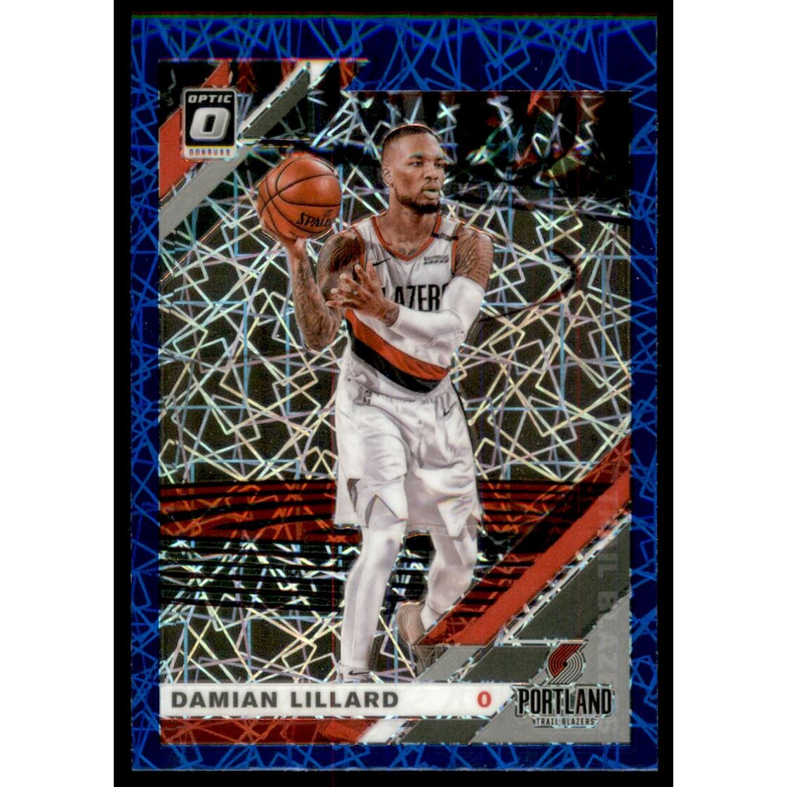2019-20 Donruss Optic Blue Velocity #7 Damian Lillard 2019-20 Donruss Optic Blue Velocity #7 Damian Lillard