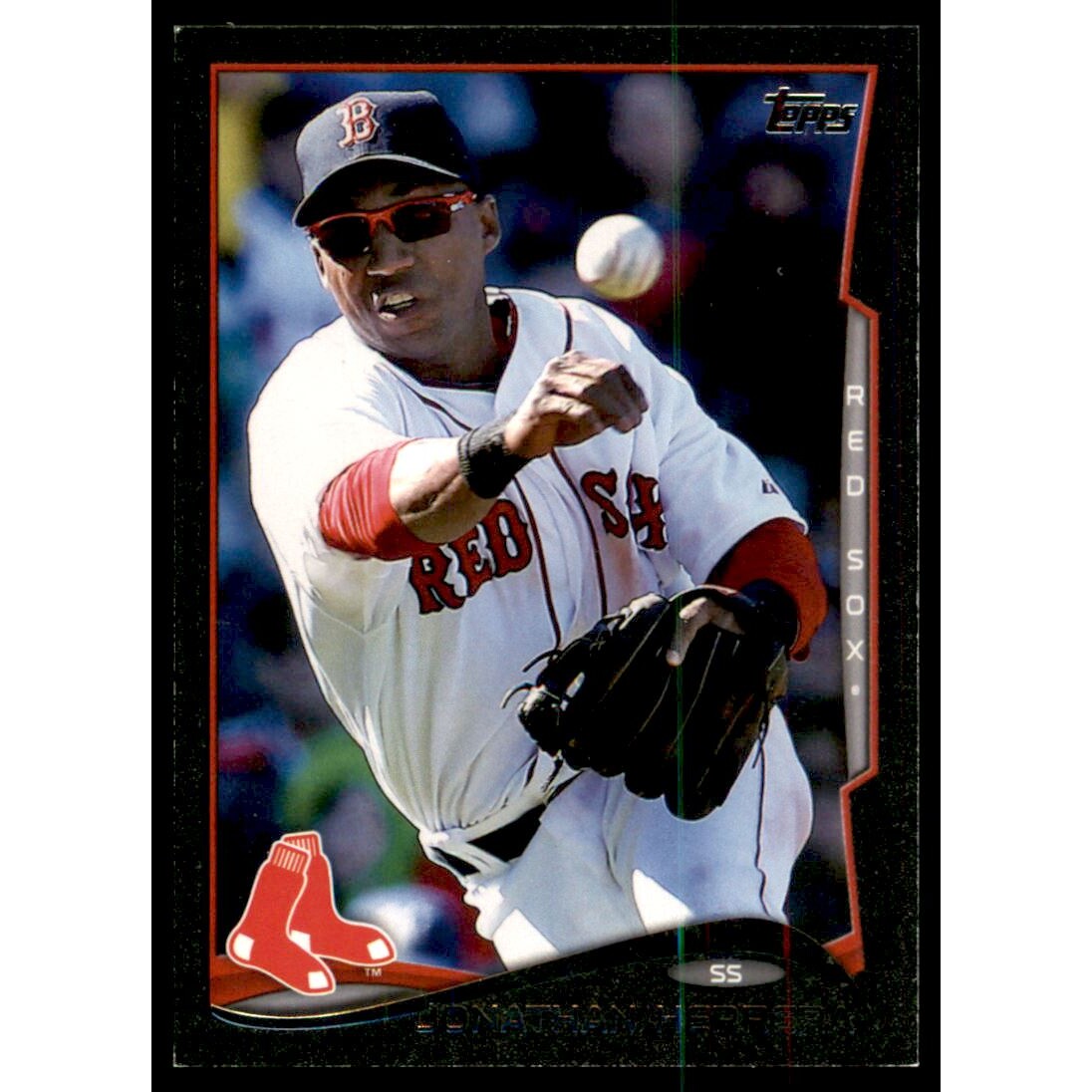 2014 Topps Update Black #US187 Jonathan Herrera. rookie card picture
