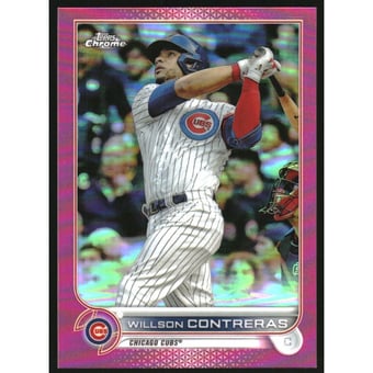2022 Topps Chrome Magenta Refractors #136 Willson Contreras
