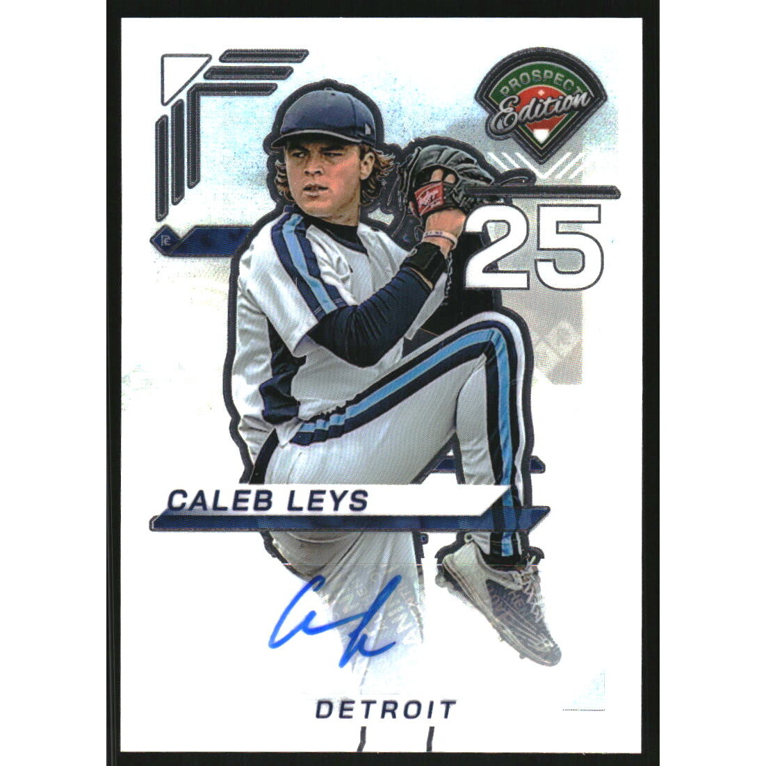 2025 Panini Prospect Edition Holo Prospect Ticket Signatures Prizms #83 Caleb Leys