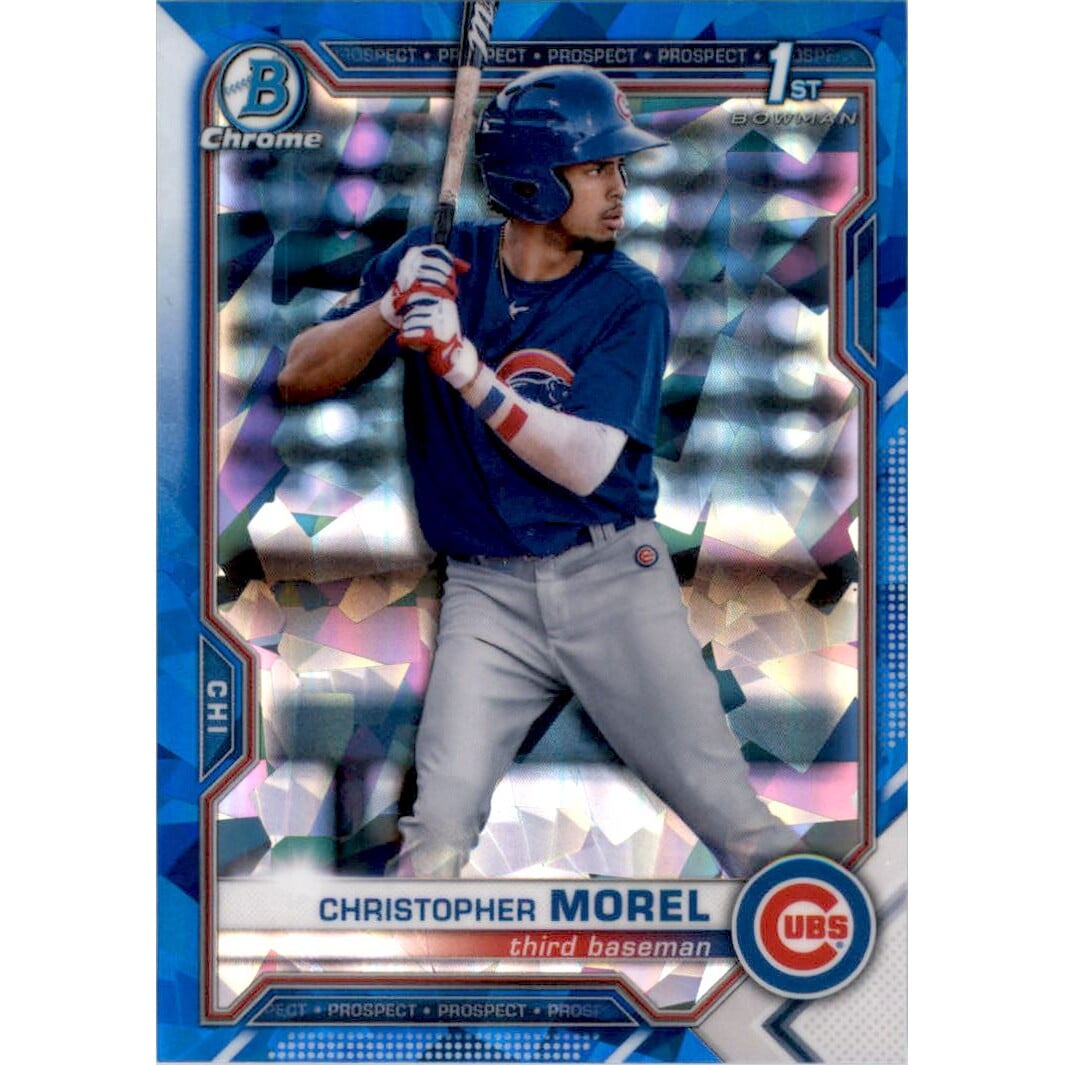 2021 Bowman Chrome Sapphire Prospects #BCP131 Christopher Morel. rookie card picture