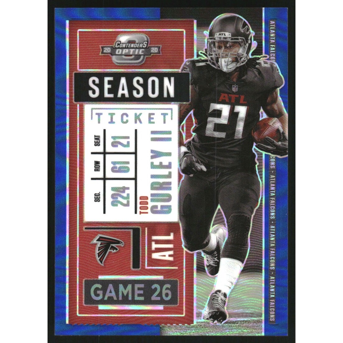 2020 Panini Contenders Optic Blue #3 Todd Gurley II