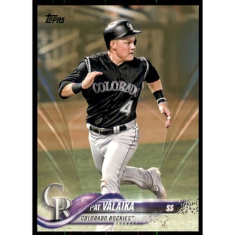 2018 Topps Factory Set Foilboard #112 Pat Valaika