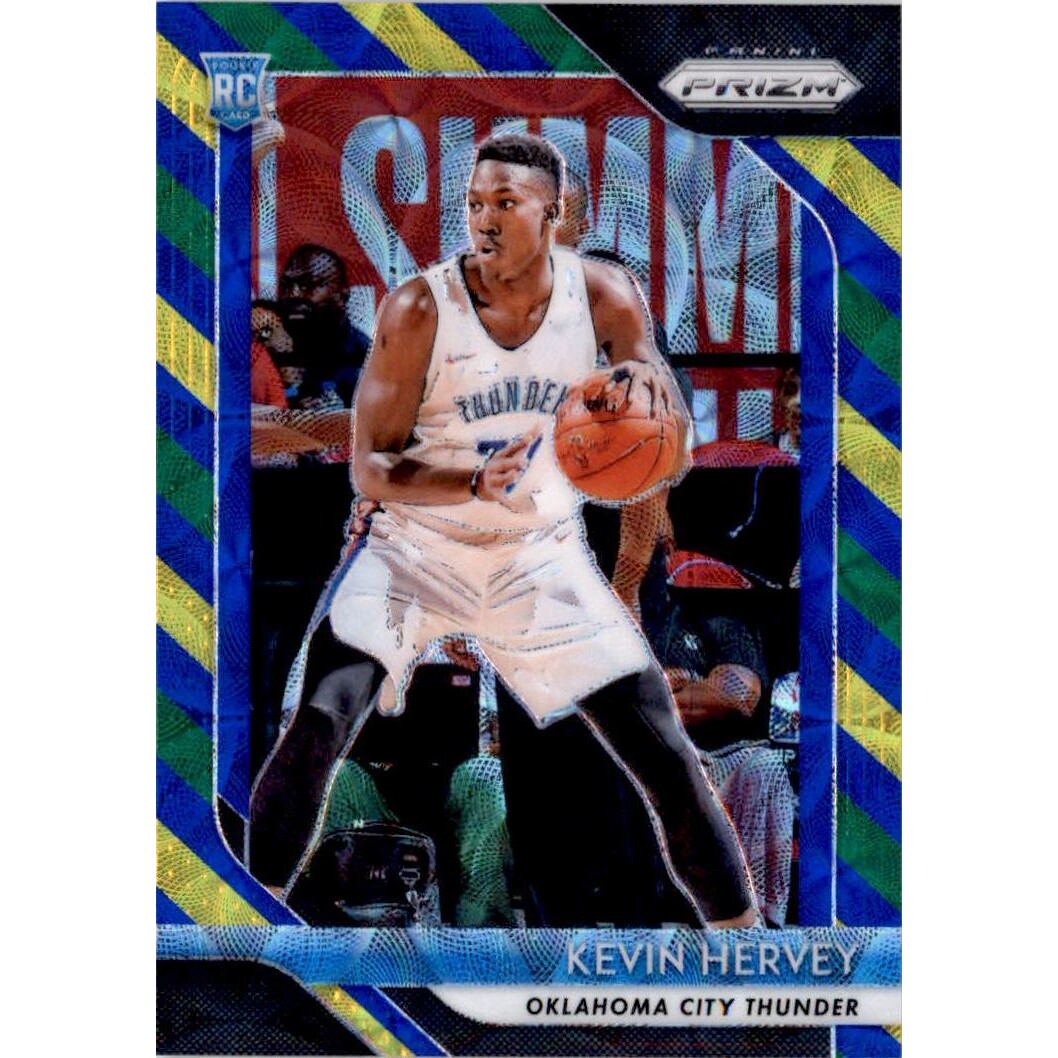2018-19 Panini Prizm Prizms Choice Blue Yellow and Green #29 Kevin Hervey