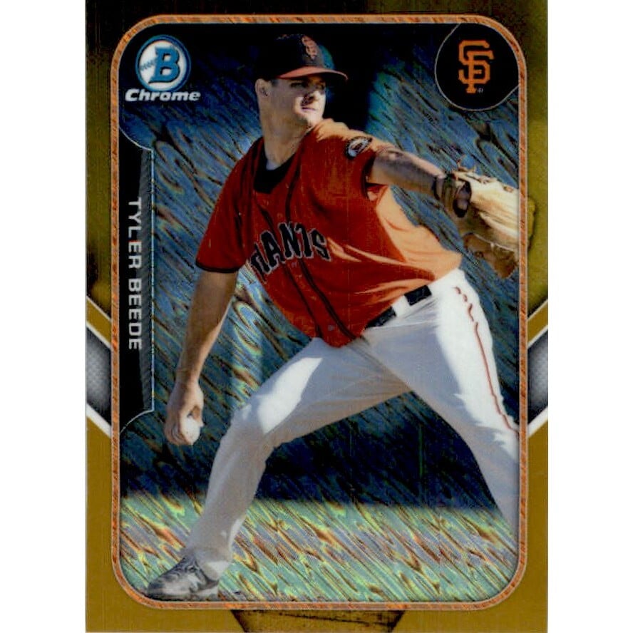 2015 Bowman Chrome Farm's Finest Minis Gold Refractors #FFMTB Tyler Beede