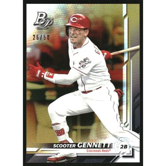 2019 Bowman Platinum Gold #82 Scooter Gennett