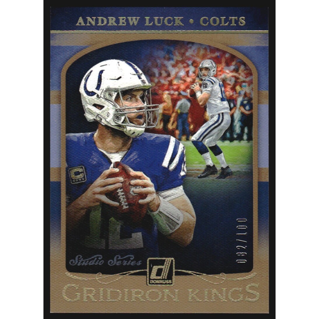 2019 Donruss Gridiron Kings Studio Series #9 Andrew Luck