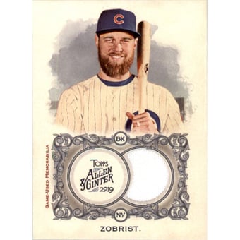 2019 Topps Allen and Ginter Relics #FSRBBZ Ben Zobrist B