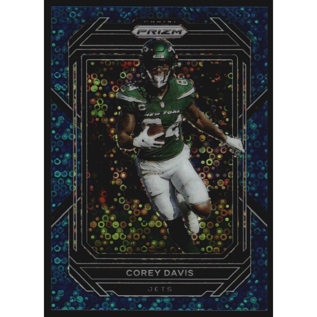 2022 Panini Prizm Prizms No Huddle Blue #228 Corey Davis