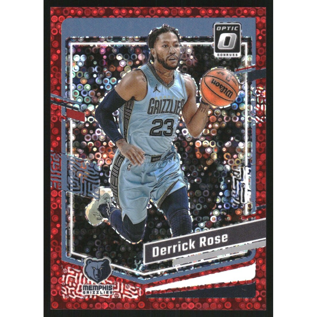 2023-24 Donruss Optic Fast Break Red #34 Derrick Rose