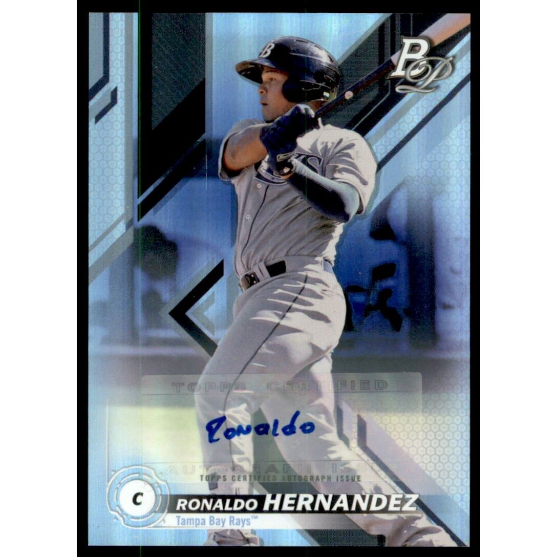 2019 Bowman Platinum Top Prospect Autographs #TOP52 Ronaldo Hernandez. rookie card picture
