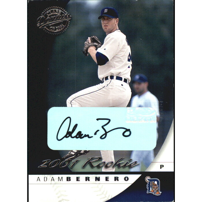 2001 Donruss Class of 2001 Rookie Autographs #115 Adam Bernero/250*