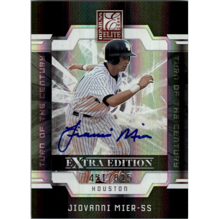 2009 Donruss Elite Extra Edition Signature Turn of the Century #22 Jiovanni Mier AU/825. rookie card picture