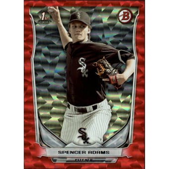 2014 Bowman Draft Red Ice #DP42 Spencer Adams