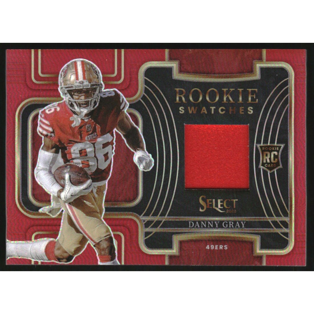 2022 Select Rookie Swatches Prizm Red #19 Danny Gray