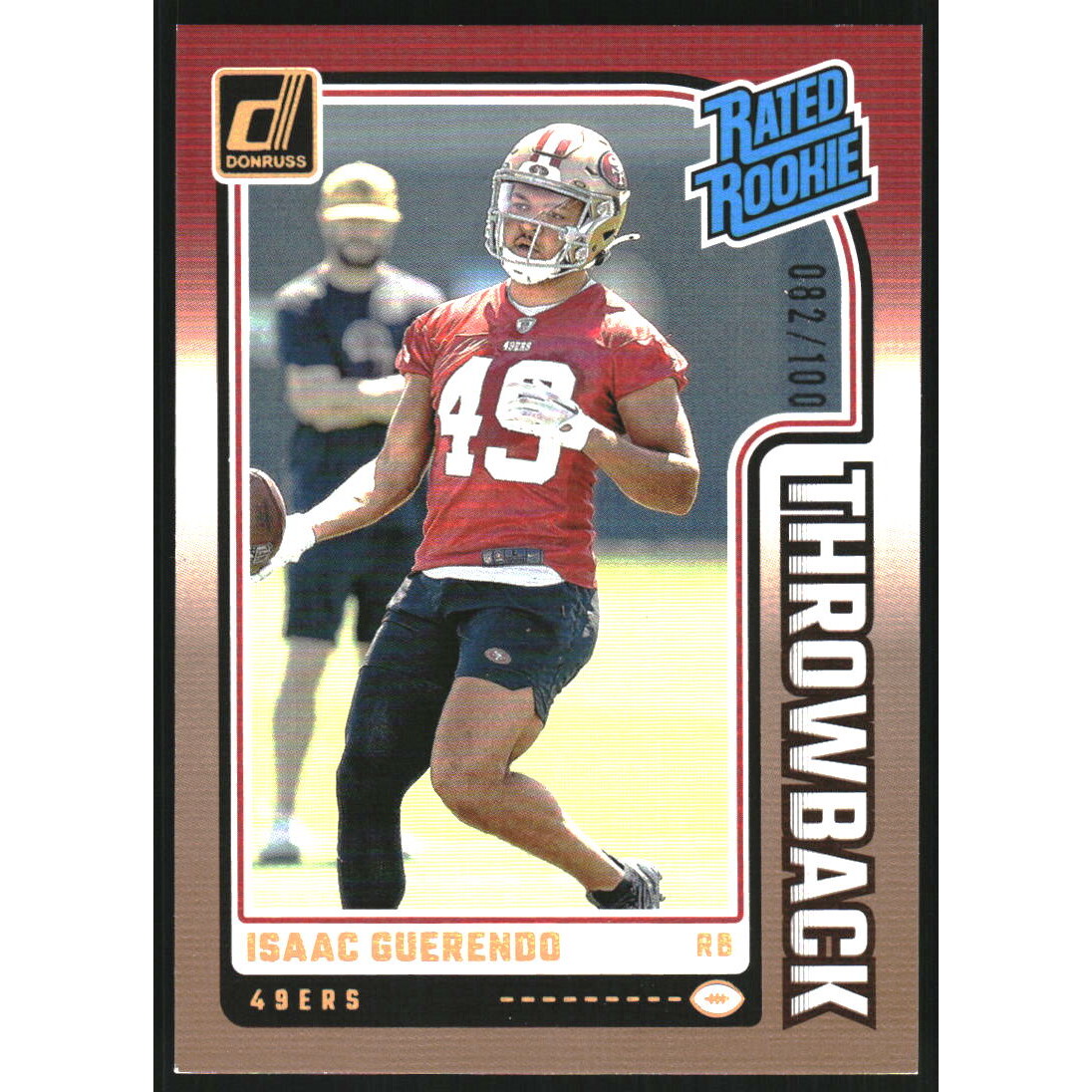 2024 Donruss Rated Rookies Throwback Studio Series #34 Isaac Guerendo