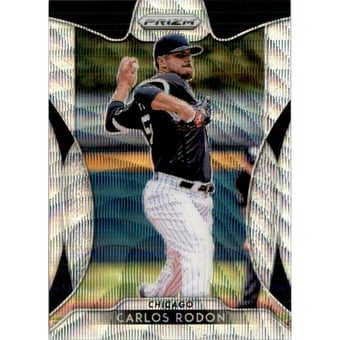 2019 Panini Prizm Prizms Blue Wave #155 Carlos Rodon