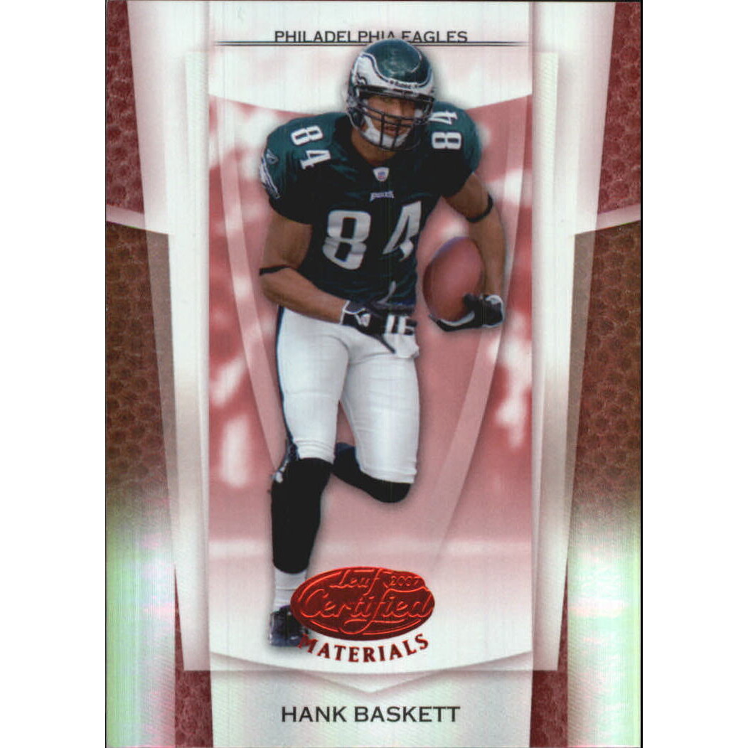 2007 Leaf Certified Materials Mirror Red #15 Hank Baskett