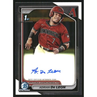 2024 Bowman Chrome Prospect Autographs #CPAADC Adrian De Leon