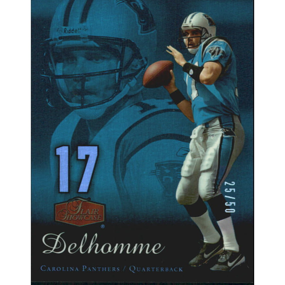 2006 Flair Showcase Emerald #13 Jake Delhomme