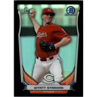 2014 Bowman Chrome Draft Black Refractors #CDP97 Wyatt Strahan