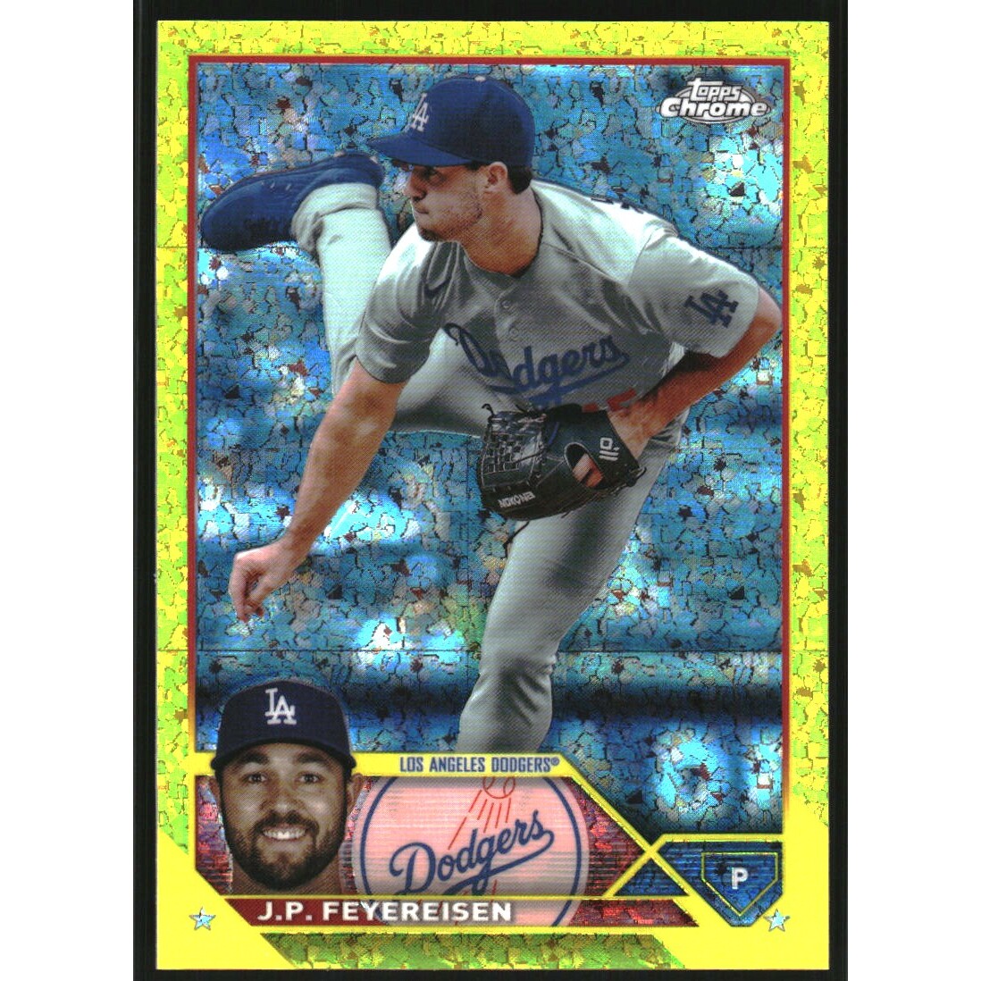 2023 Topps Chrome Update Yellow Mini-Diamond Refractors #USC130 J.P. Feyereisen