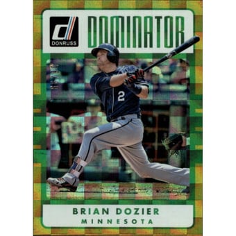 2017 Donruss Dominators Gold #D9 Brian Dozier