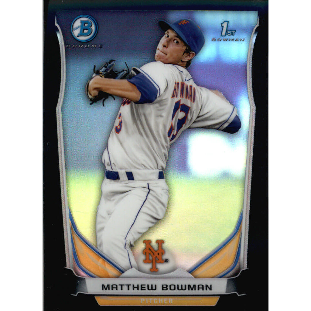2014 Bowman Chrome Prospects Black Refractors #BCP72 Matthew Bowman