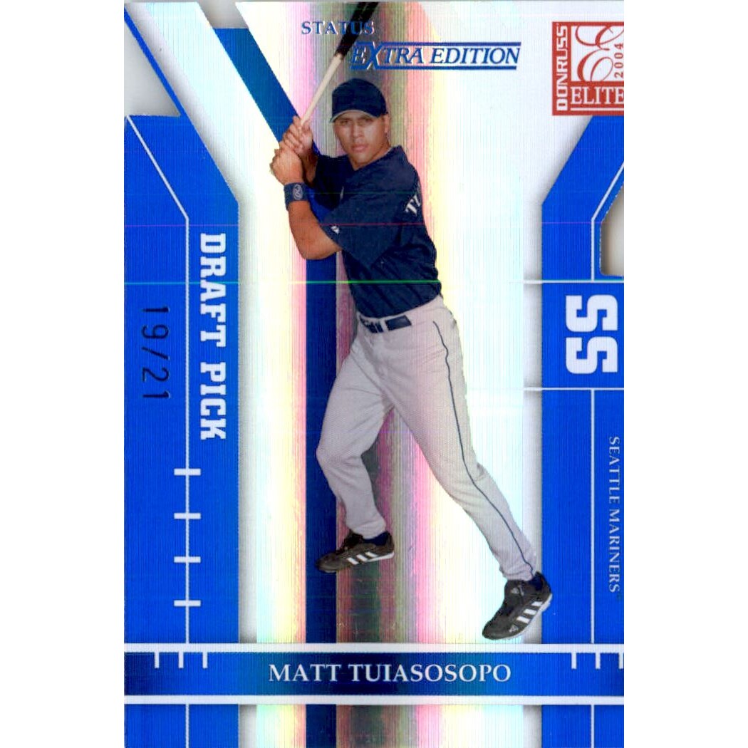 2004 Donruss Elite Extra Edition Status #347 Matt Tuiasosopo DP/21. rookie card picture