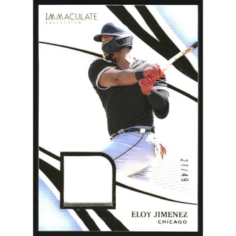 2021 Immaculate Collection Materials #28 Eloy Jimenez/49