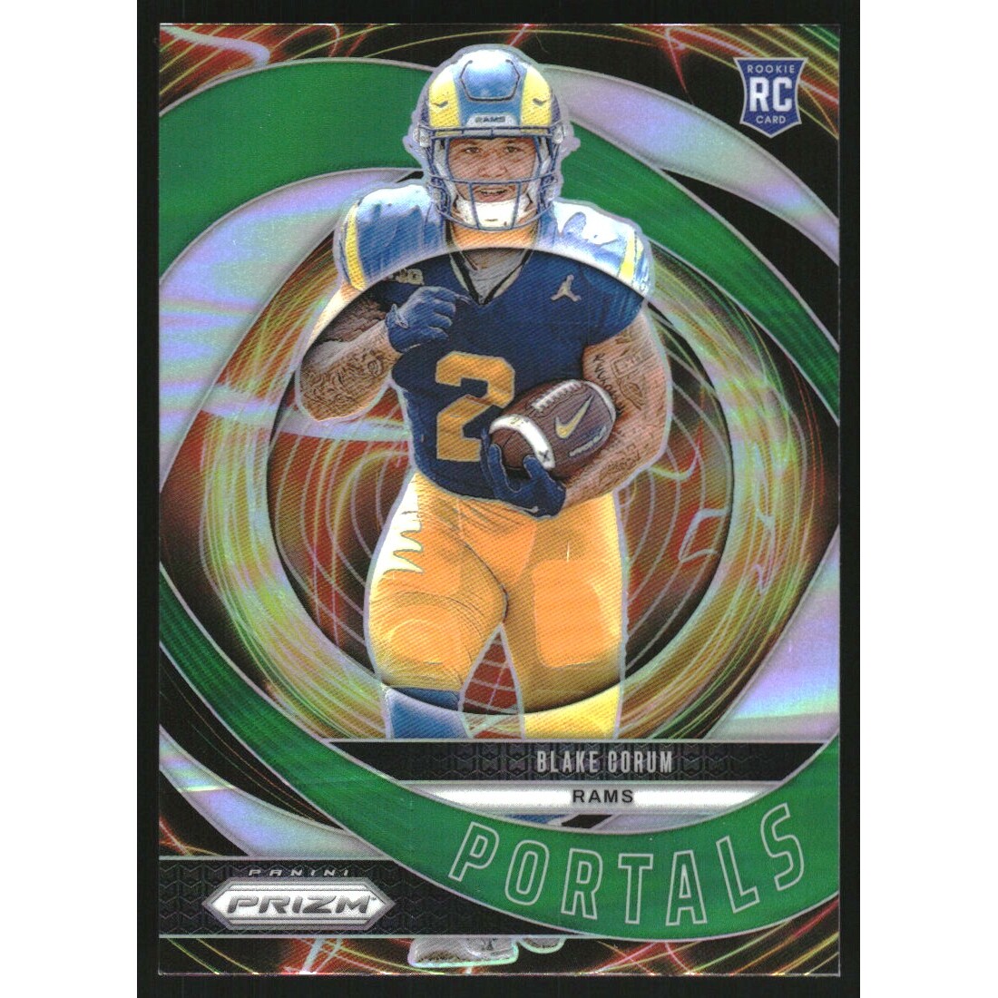 2024 Panini Prizm Portals Prizms Green #8 Blake Corum