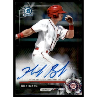 2017 Bowman Chrome Prospect Autographs #CPANB Nick Banks