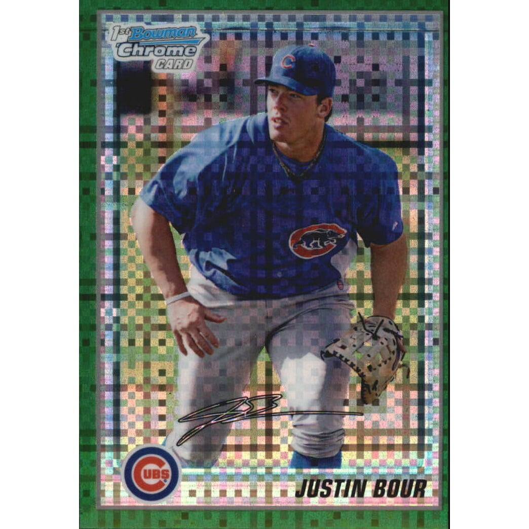 2010 Bowman Chrome Prospects Green X-Fractors #BCP161 Justin Bour. rookie card picture