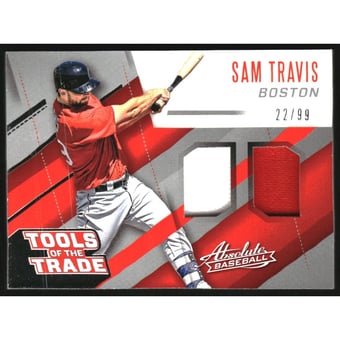 2017 Absolute Tools of the Trade Materials Double #13 Sam Travis/99