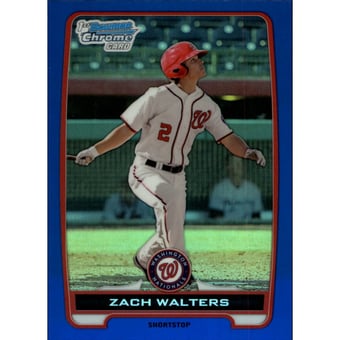 2012 Bowman Chrome Prospects Blue Refractors #BCP41 Zach Walters