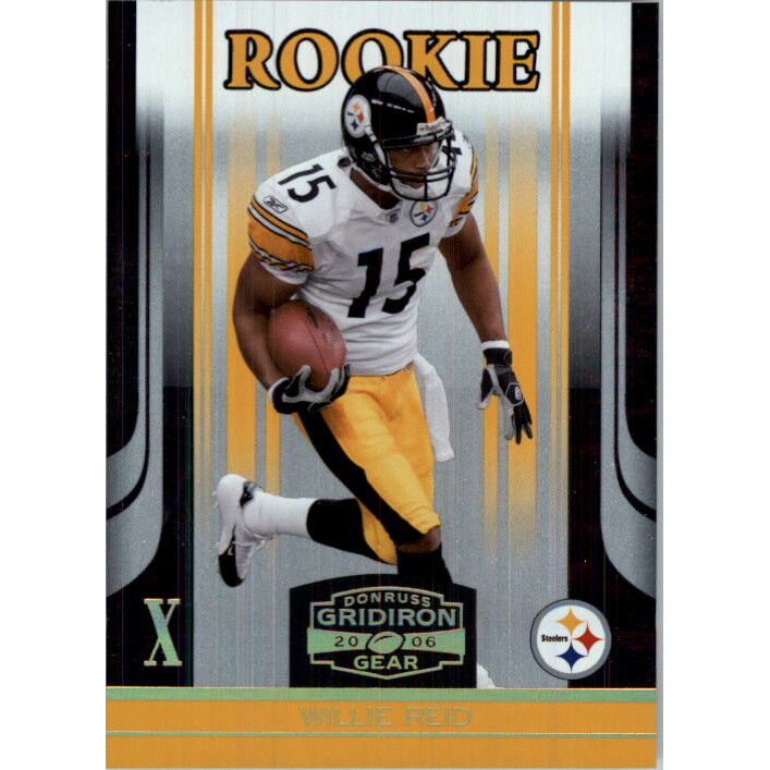 2006 Donruss Gridiron Gear Gold Holofoil X's #200 Willie Reid. rookie card picture