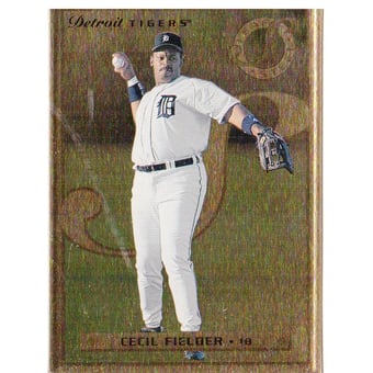 1996 Leaf Preferred Steel Gold #76 Cecil Fielder