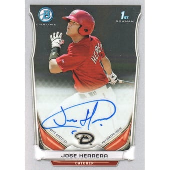 2014 Bowman Chrome Prospect Autographs #BCAPJH Jose Herrera