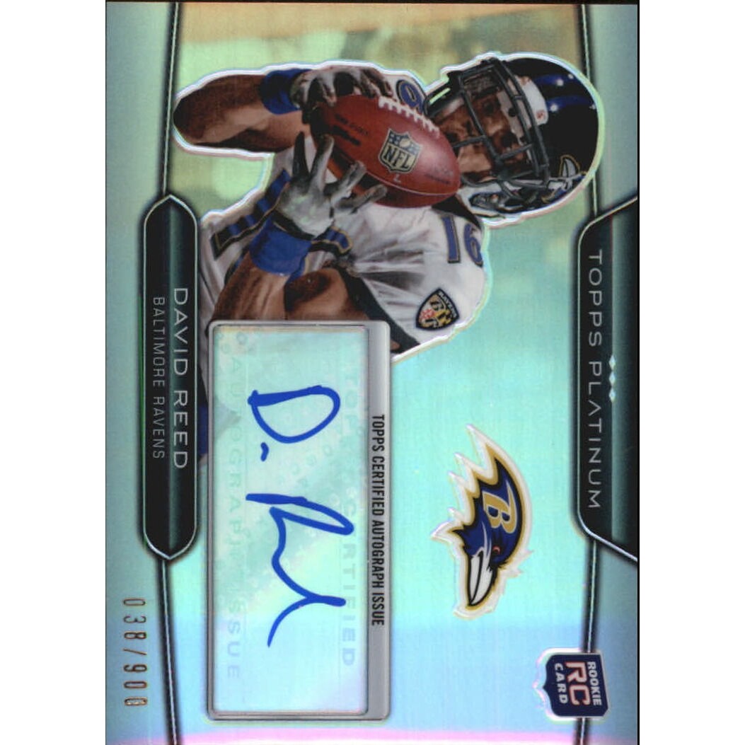 2010 Topps Platinum Rookie Autographs #95 David Reed/900. rookie card picture